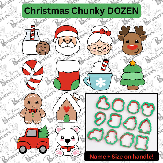 Christmas Dozen (3rd Edition- Chunky) Cookie Cutters