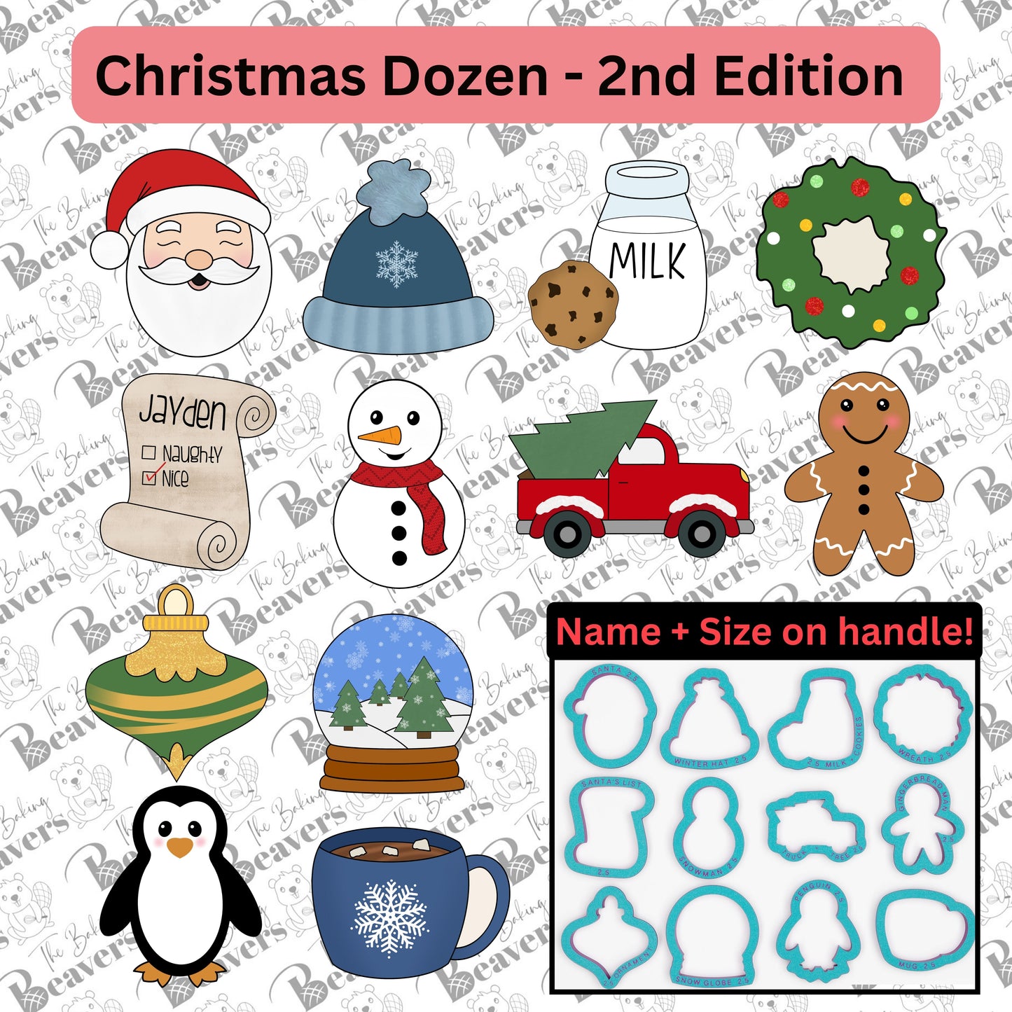 Christmas Dozen (2nd edition) Set of Cookie Cutters