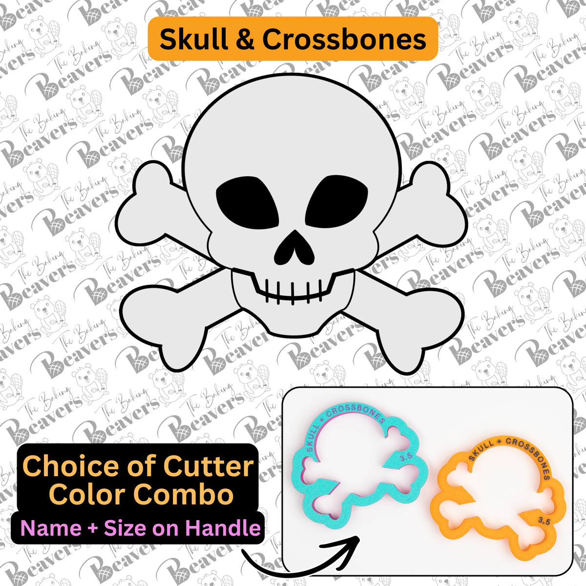 Skull & Crossbones Cookie Cutter
