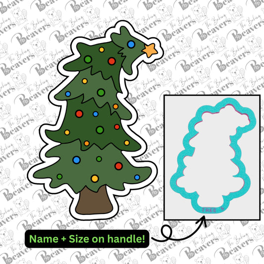 Bent/Tilted/Crooked Christmas Tree Cookie Cutter - UPDATED