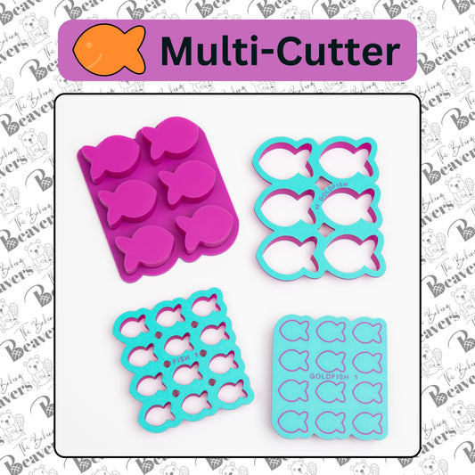 Gold Fish - Multi Cookie Cutter (Cuts 6 or 12 Goldfish at Once)