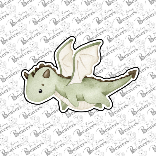Dragon (flying) Cookie Cutter (recommend sizing up) (updated)