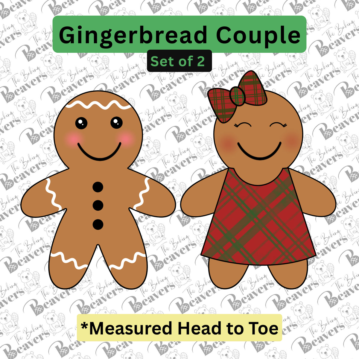 Gingerbread COUPLE Cookie Cutters (sold separate or as a set)