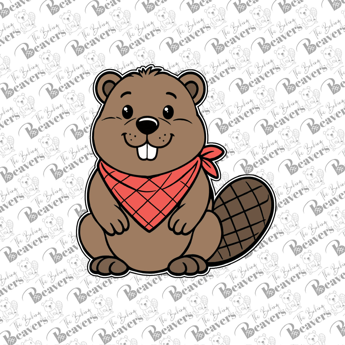 Beaver with a Bandana Cookie Cutter