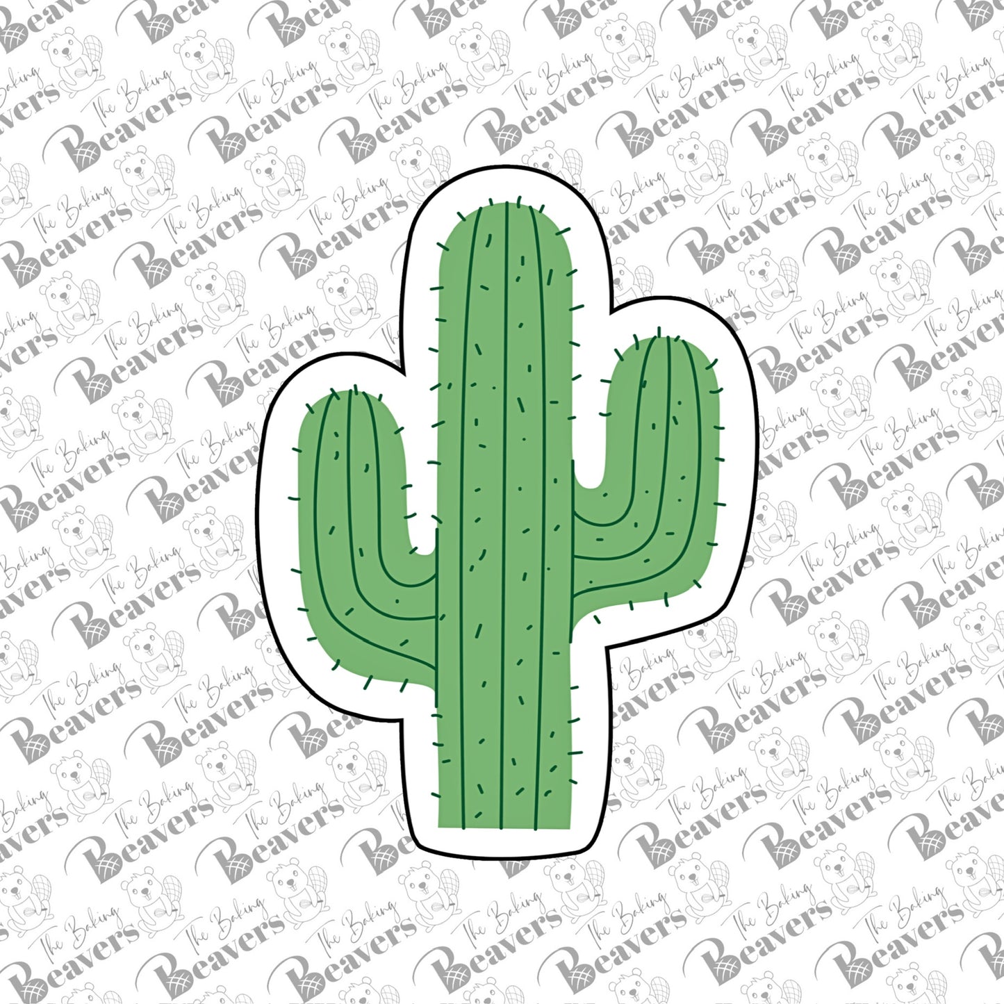Simple Cactus Cookie Cutter