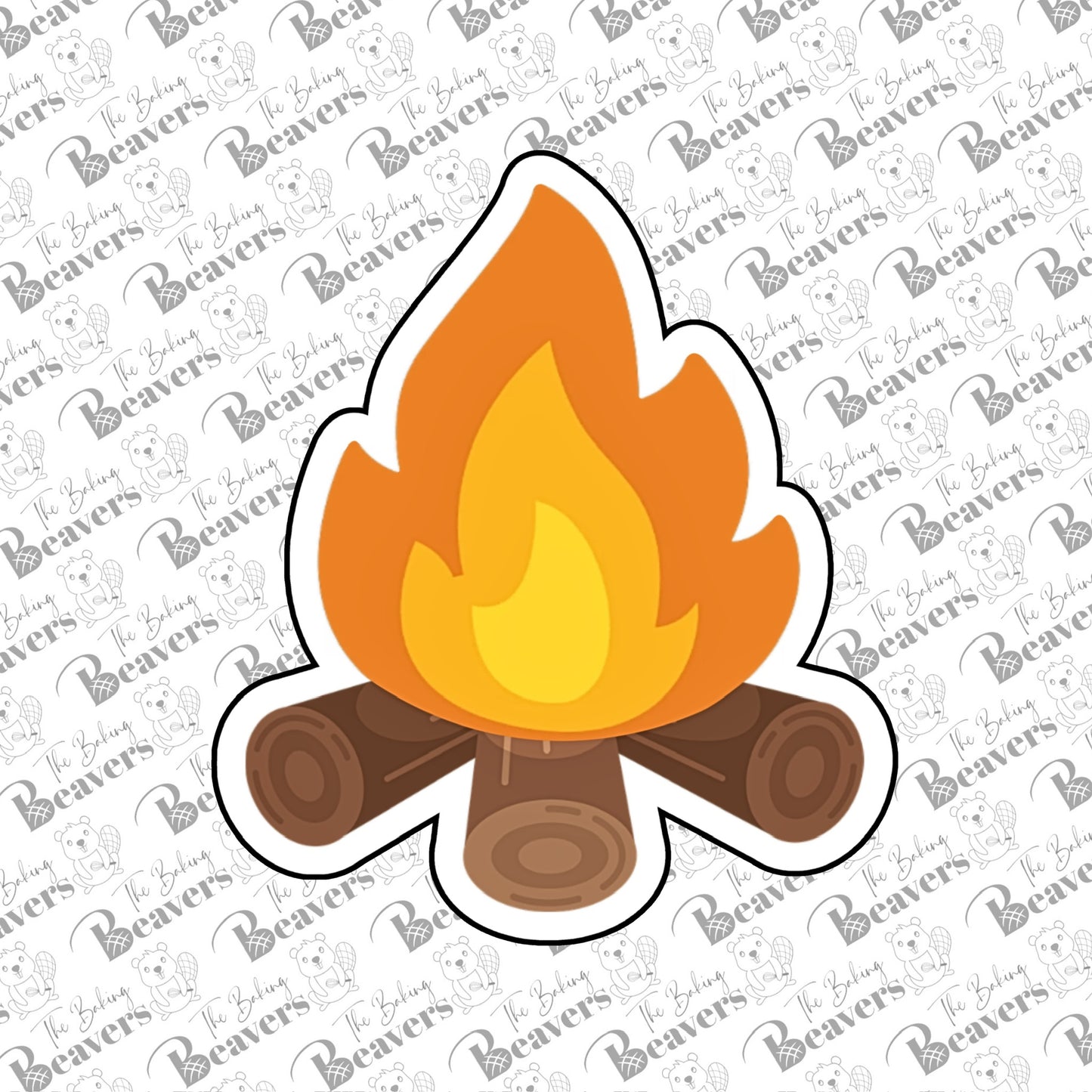 Rounded Campfire Cookie Cutter (recommend sizing up)