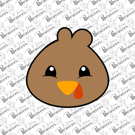 Turkey Face (chunky version) Cookie Cutter