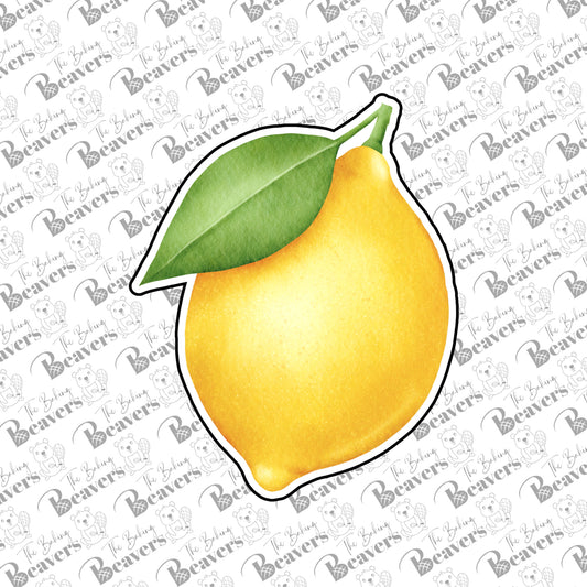 Lemon with Leaf Cookie Cutter
