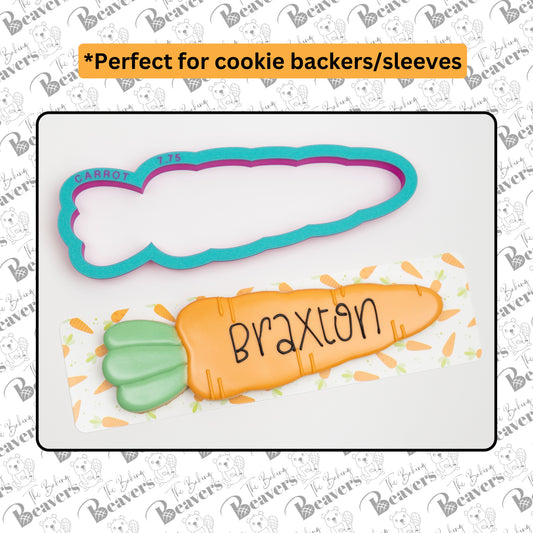 Long Skinny CARROT Cookie Cutter for cookie sleeve