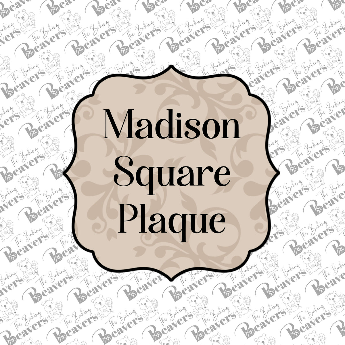 Madison Square Plaque Cookie Cutter