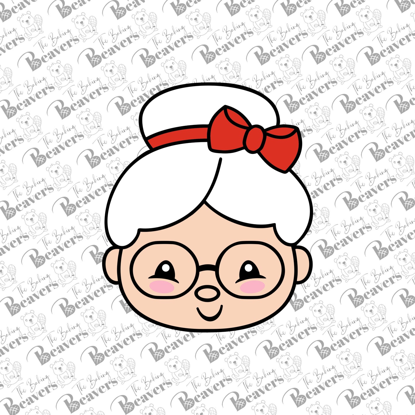 Mrs. Claus (chunky version) Cookie Cutter