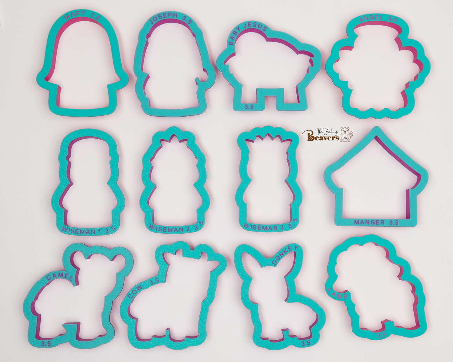 Nativity Scene DOZEN Cookie Cutters (Set of 12)