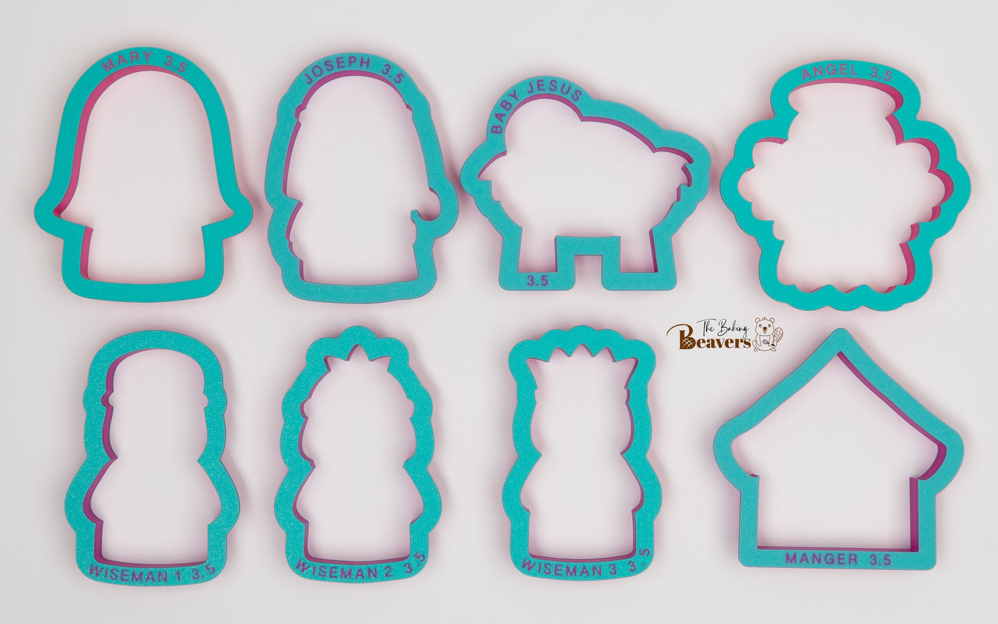 Nativity Scene Cookie Cutters (Set of 8)