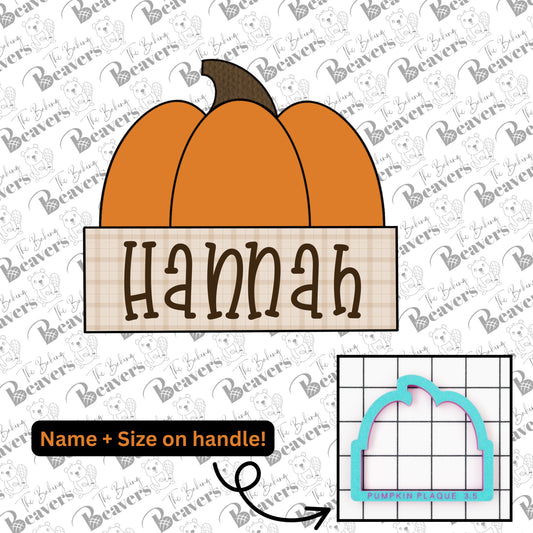 Pumpkin Plaque Cookie Cutter