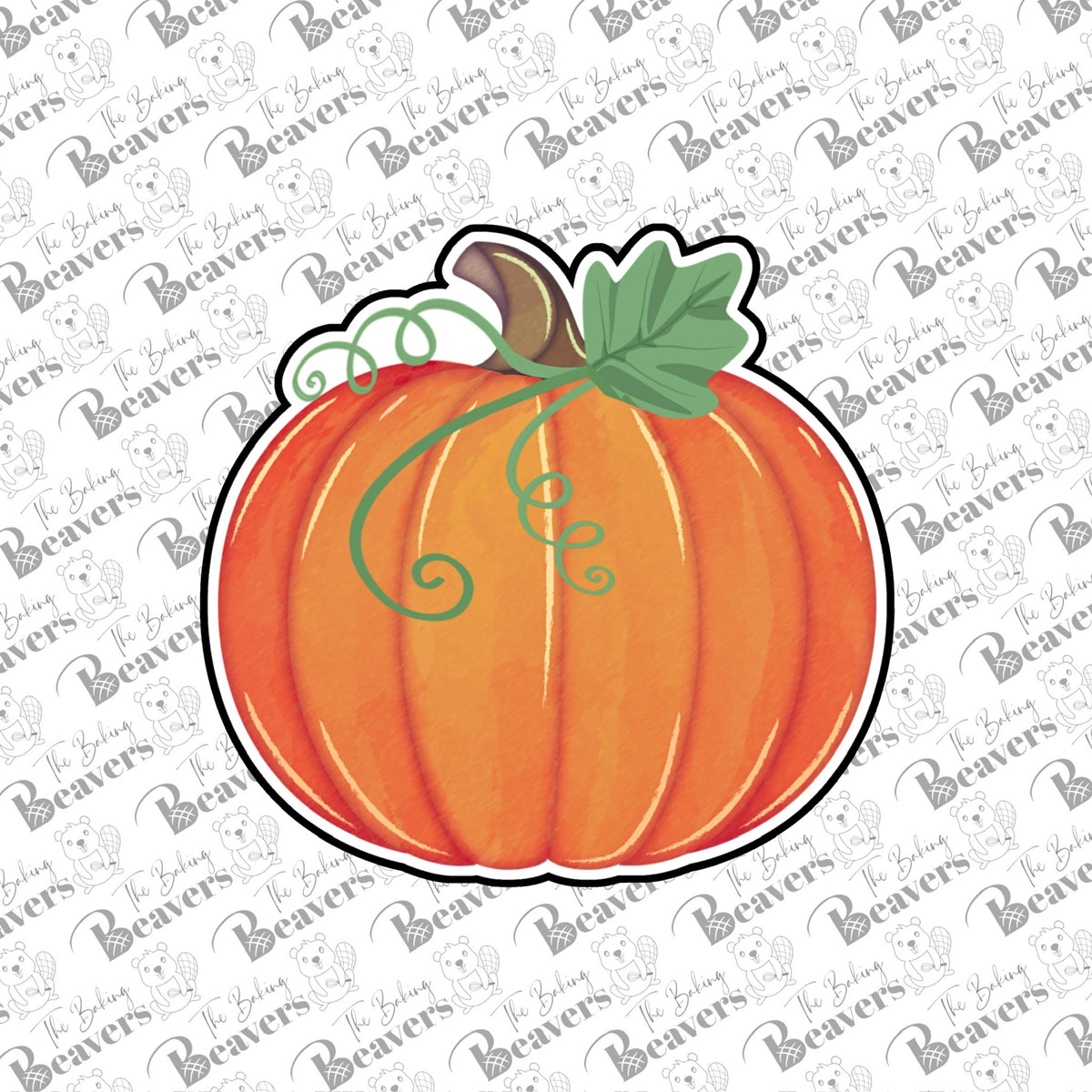 Pumpkin with Leaf and Stem Cookie Cutter