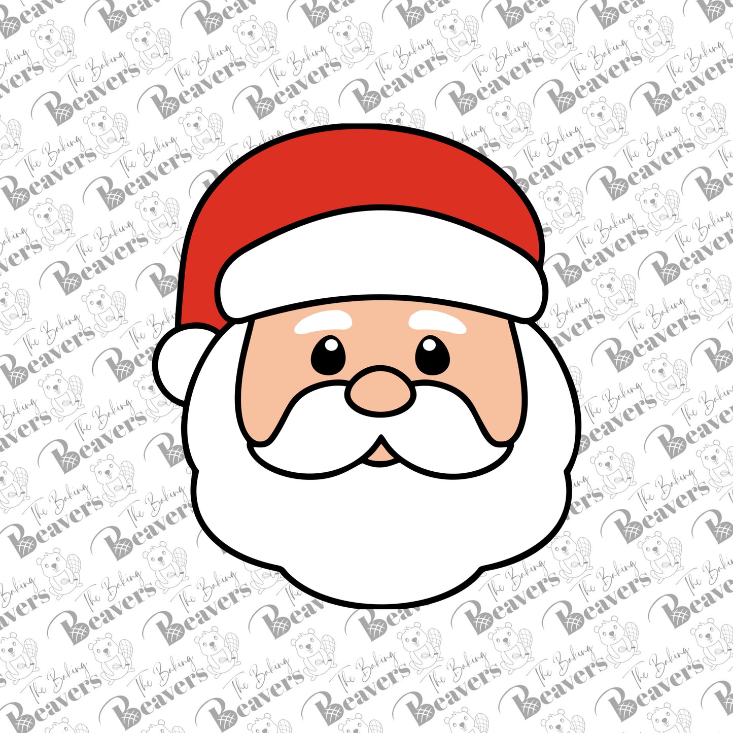 Santa face (chunky version) Cookie Cutter