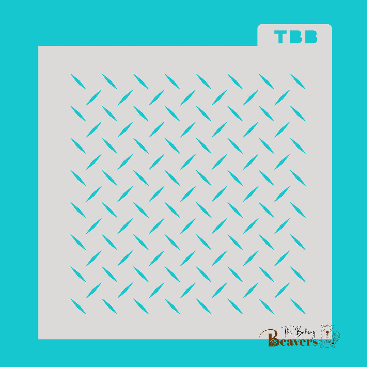 Diamond Tread Plate Pattern Mylar Stencil