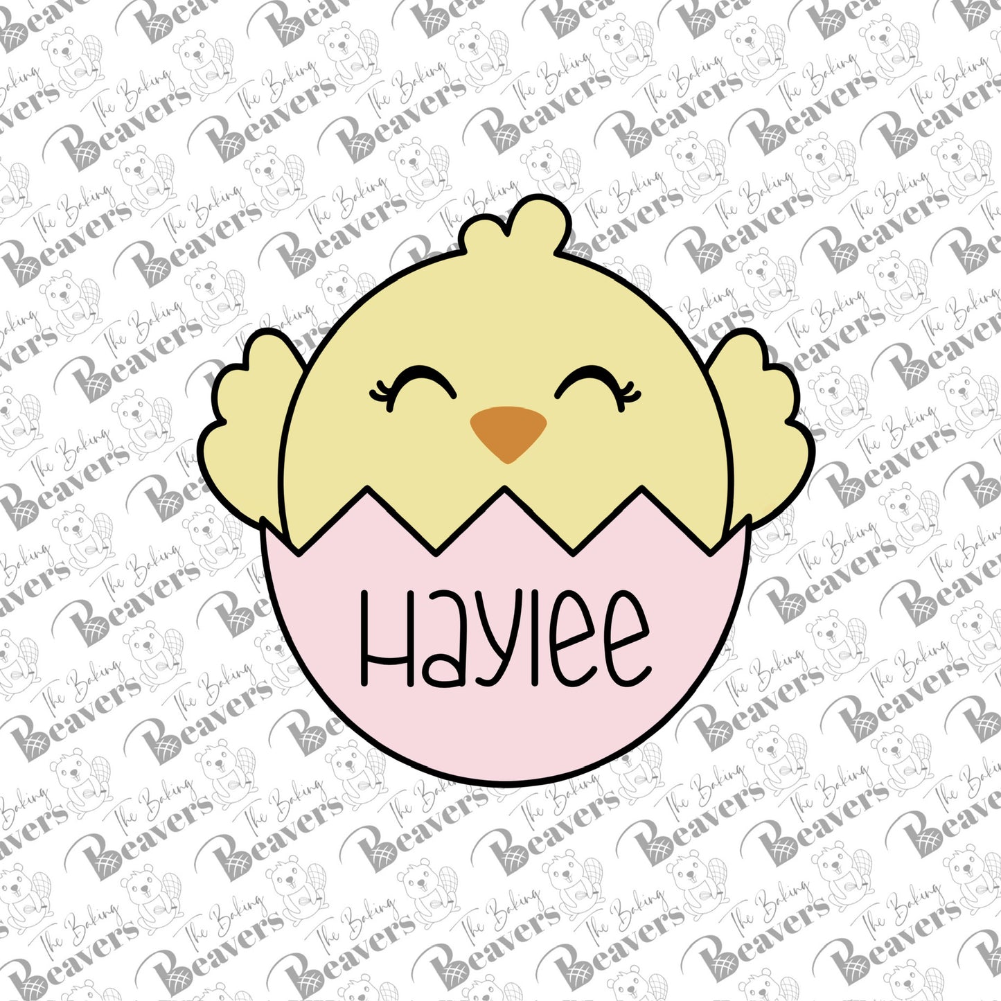 Chick in an Egg (wide/rounded) Cookie Cutter