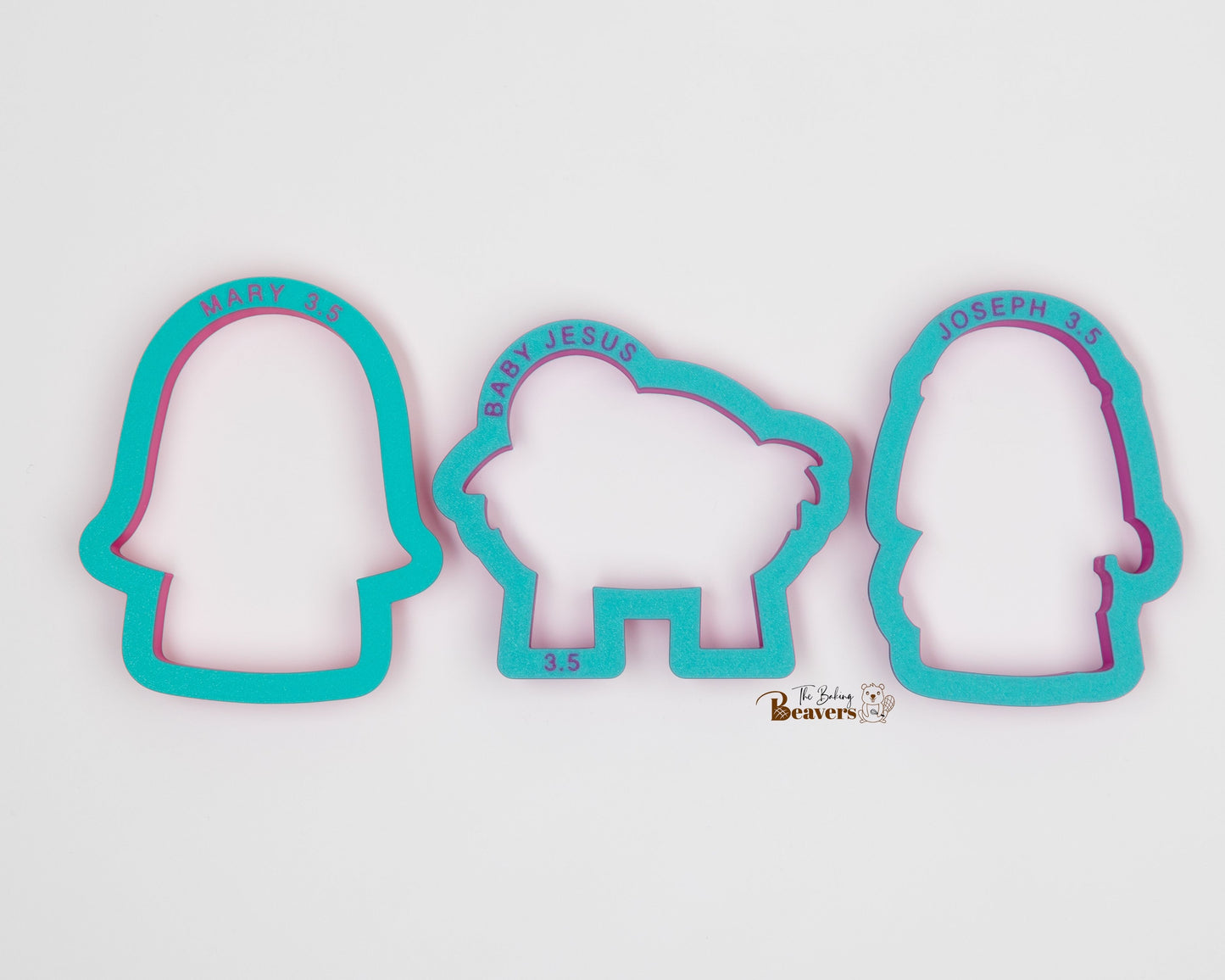 Mary, Baby Jesus and Joseph Cookie Cutter Set