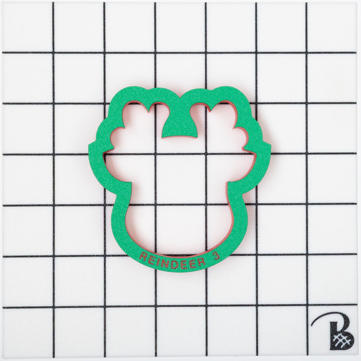Reindeer Face (chunky version) Cookie Cutter / Rudolph