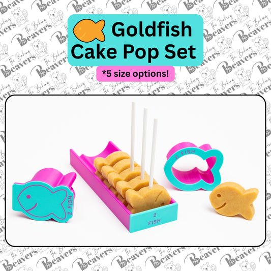 Goldfish Cake Pop Set (Cutter, Popper and Tray)