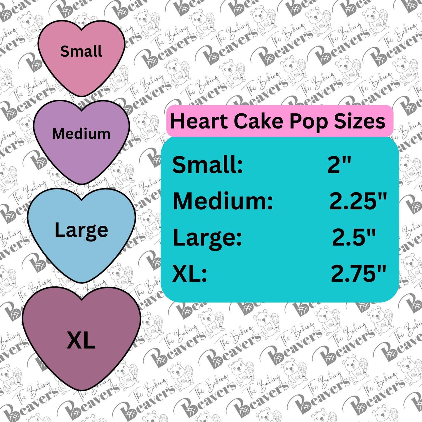 Heart Cake Pop Set (Cutter, Popper and Tray)