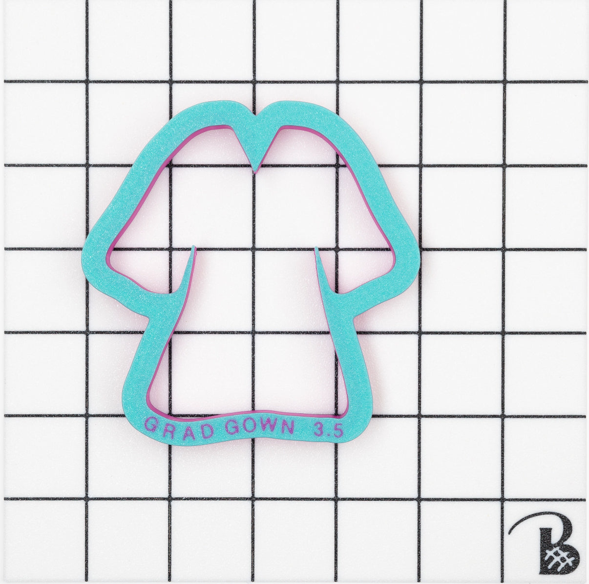Graduation Cap & Gown Cookie Cutter Set #1 (arms separated)