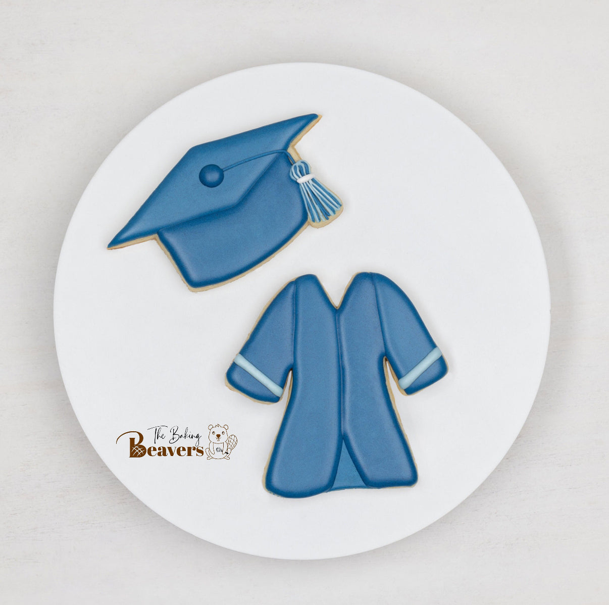 Graduation Cap & Gown Cookie Cutter Set #1 (arms separated)