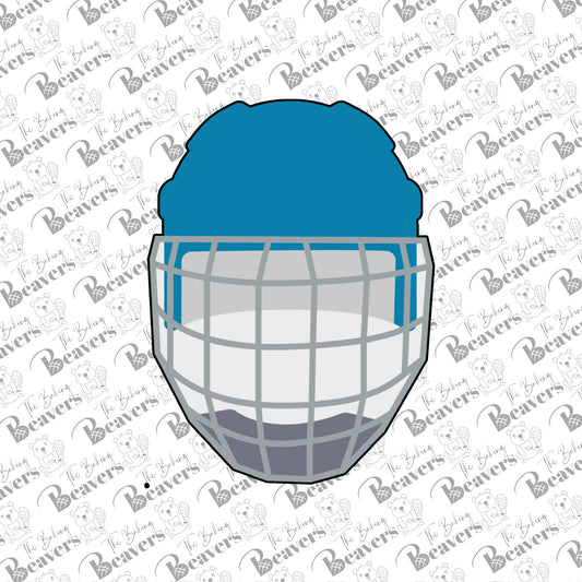 Ice Hockey Helmet Cookie Cutter