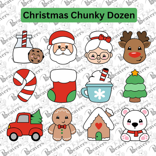Christmas Dozen (3rd Edition- Chunky) Cookie Cutters