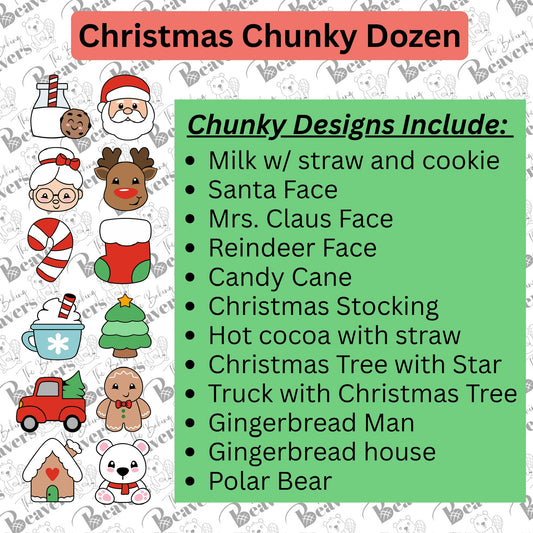 Christmas Dozen (3rd Edition- Chunky) Cookie Cutters