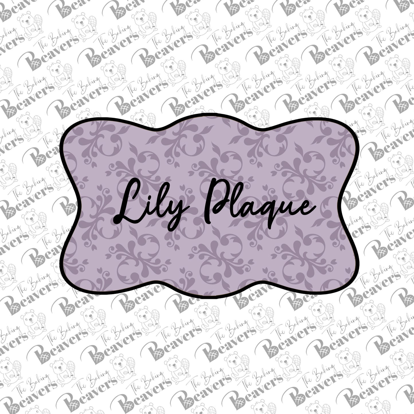 Lily Plaque Cookie Cutter