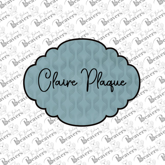 Claire Plaque Cookie Cutter