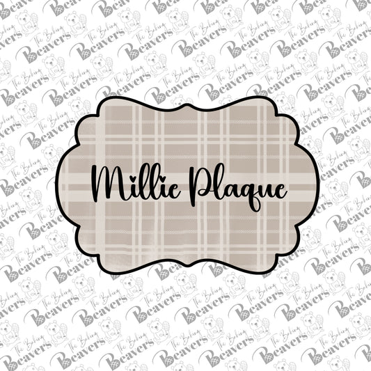 Millie Plaque Cookie Cutter