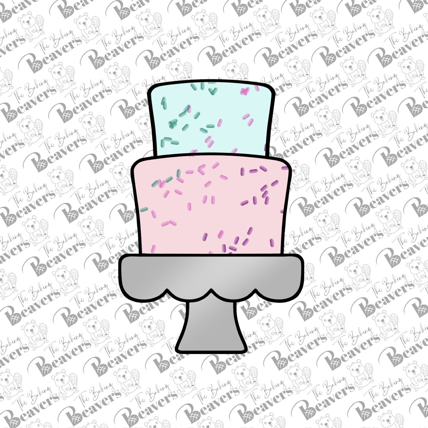Rounded Tiered Cake Cookie Cutter