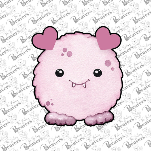 Cute Valentine Love Monster Cookie Cutter