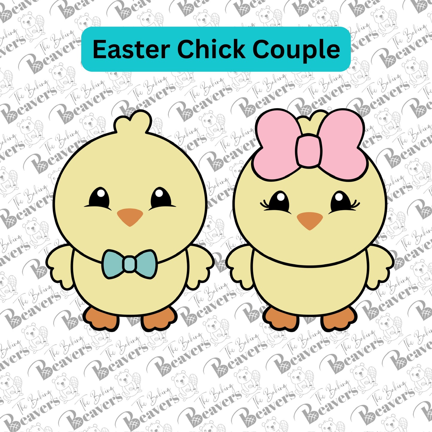 Spring Chicks Couple (Set of 2) Cookie Cutters
