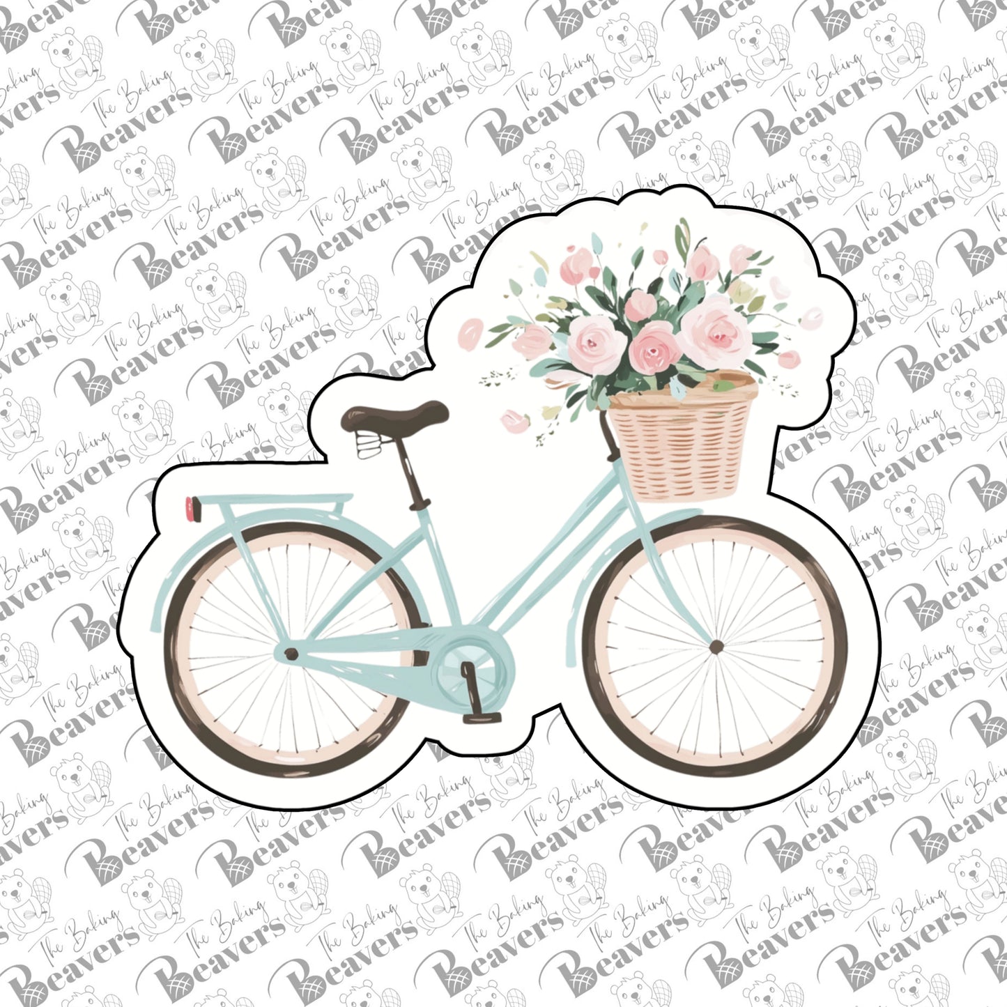 Bicycle with Flowers | Bike Cookie Cutter