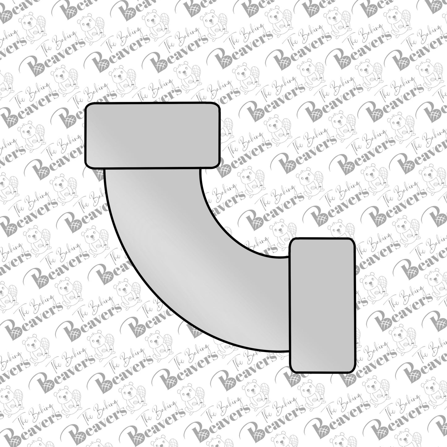 Elbow Pipe | Plumber Cookie Cutter (recommend sizing up)