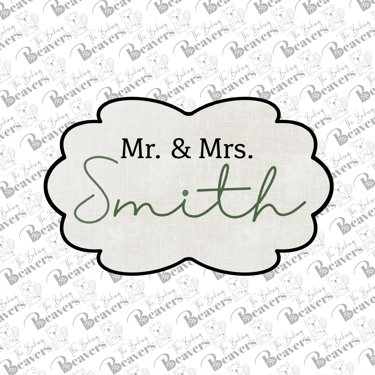 Scalloped Horizontal Plaque Cookie Cutter