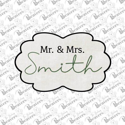 Scalloped Horizontal Plaque Cookie Cutter