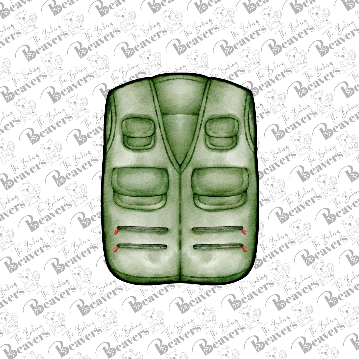 Fishing Vest Cookie Cutter