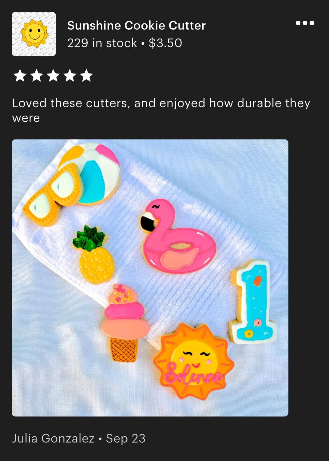 Sunshine Cookie Cutter