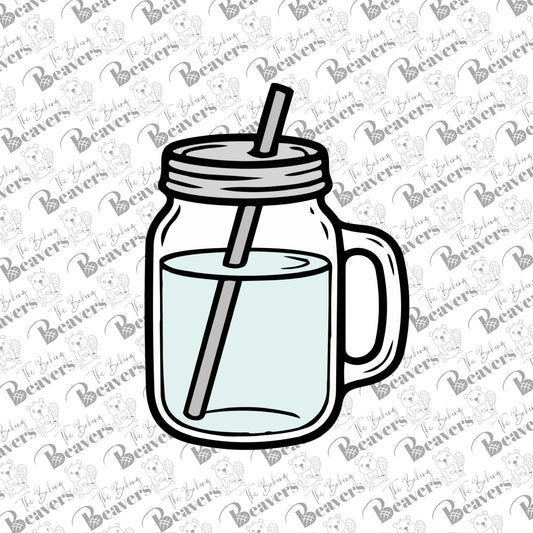 Mason Jar Drink Cookie Cutter