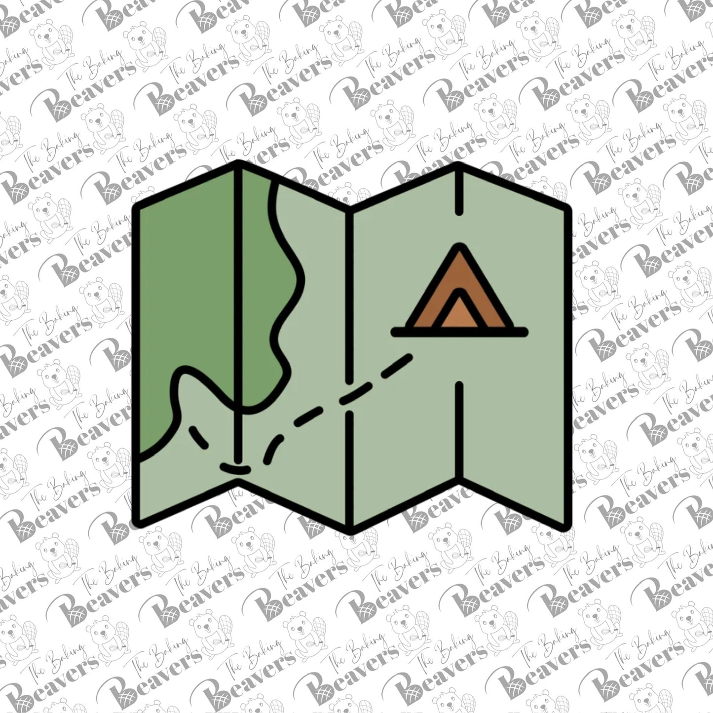 Paper Map Cookie Cutter