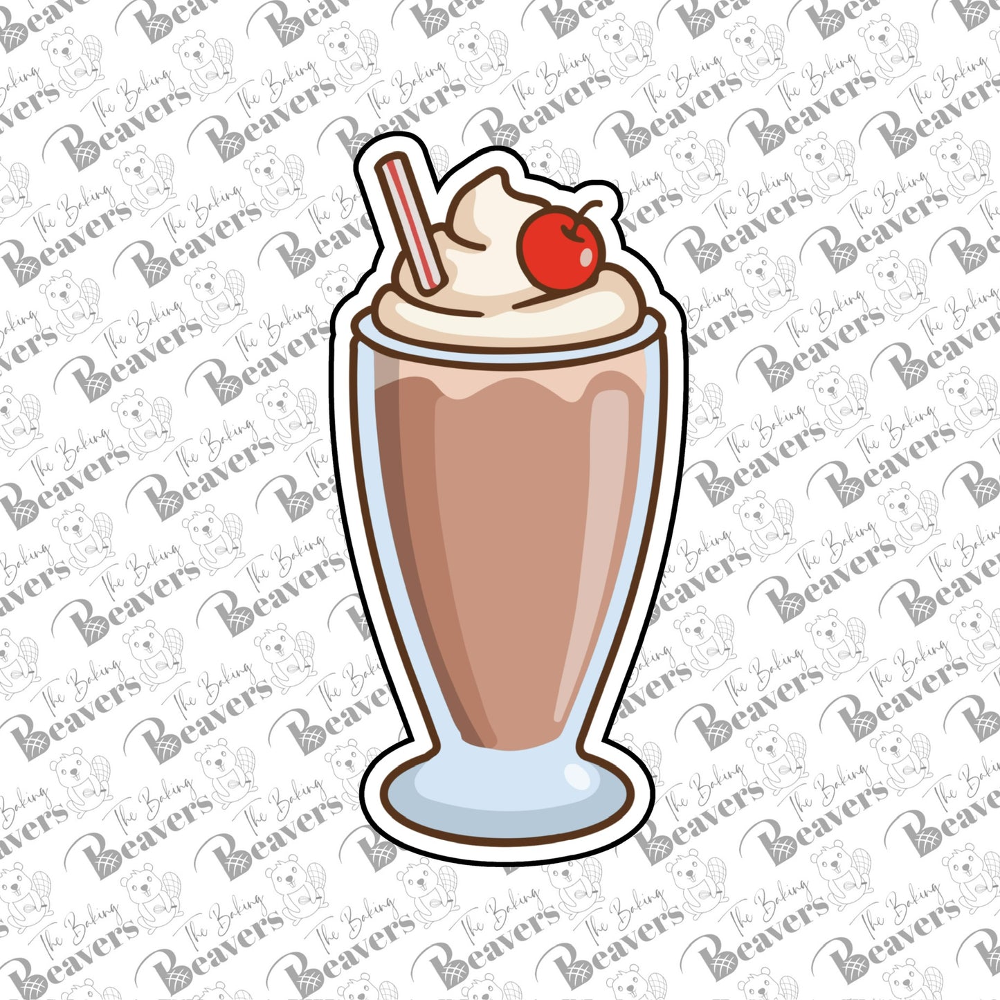 Milkshake Cookie Cutter (recommend sizing up)