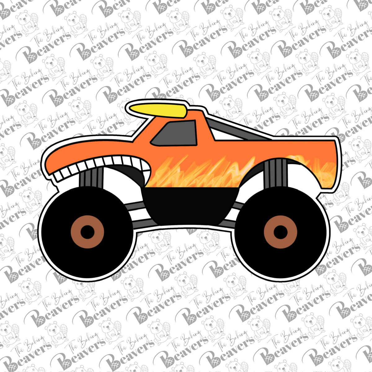 Narrow Monster Truck Cookie Cutter