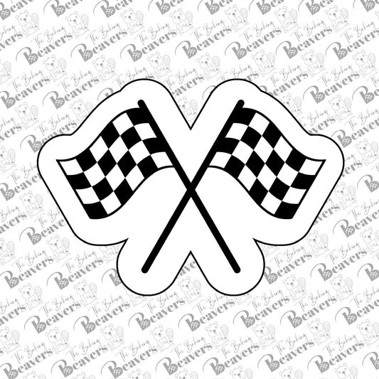 Checkered Racing Flag Cookie Cutter