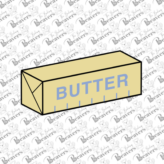 Butter Stick Cookie Cutter (With or Without Stencil)