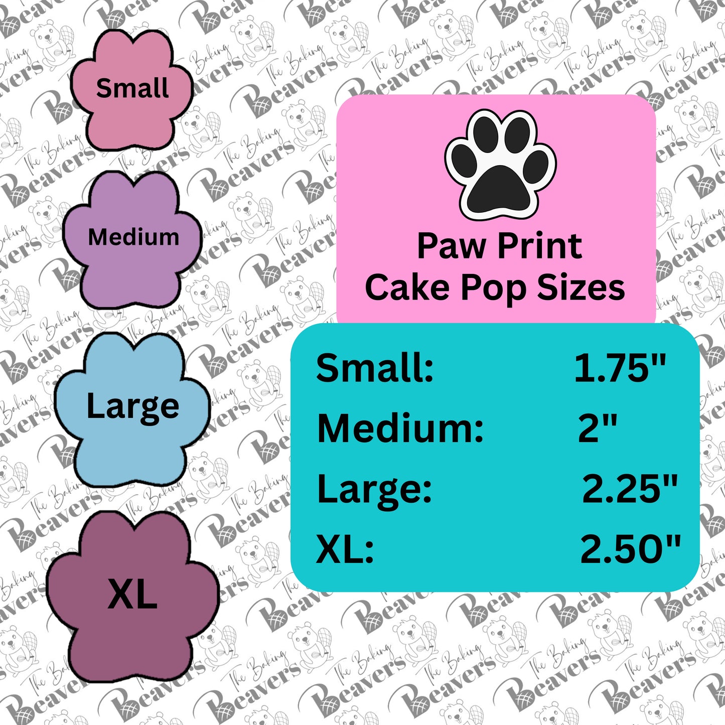 Paw Print Mold Set (Cutter, Popper and Tray + Detailed Popper option)